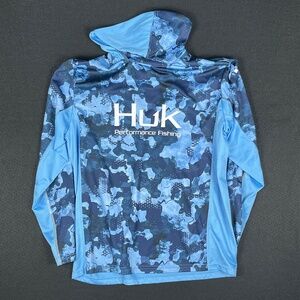 Huk Performance Fishing Long Sleeve Lightweight Hoodie Men's Size M